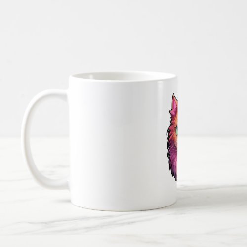 Pink and Ginger Green_eyed Cat   Coffee Mug