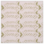 Pink and Gold Arrows Fabric