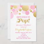 Pink And Gold Baby Shower Invitation at Zazzle
