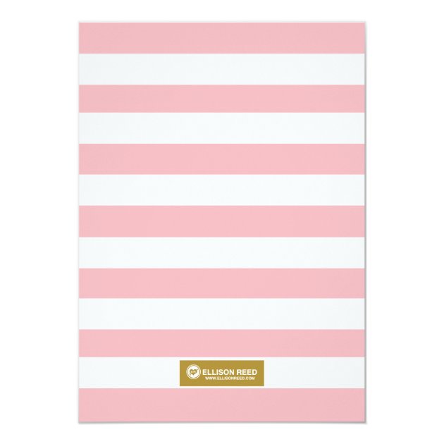 Pink And Gold Baby Shower Invitation, Baby Girl Card