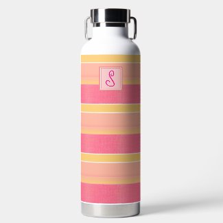 Pink and Gold Cabana Stripe 