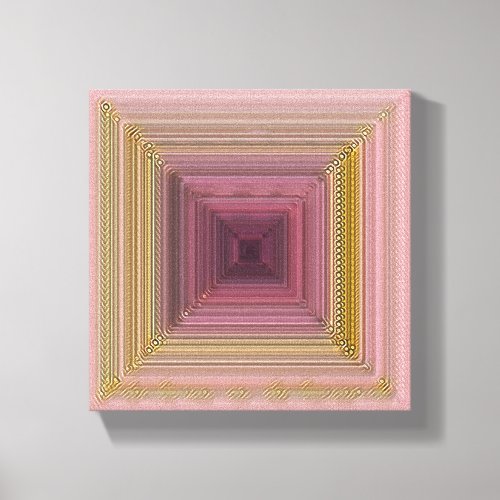 Pink and Gold Canvas Art