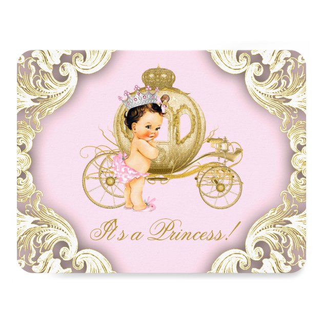 pink and gold royal princess baby shower