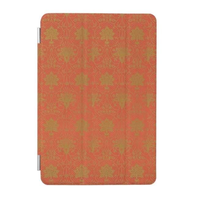 Pink And Gold Floral Pattern iPad Mini Cover (Front)