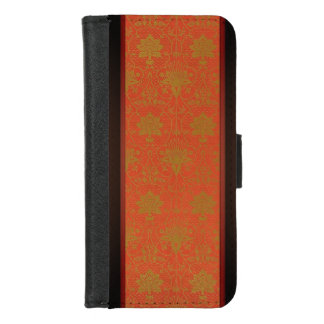 Pink And Gold Floral Pattern iPhone 8/7 Wallet Case