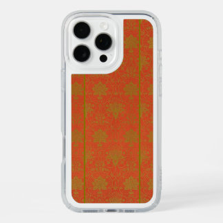 Pink And Gold Floral Pattern iPhone 16 Pro Max Case