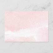 Pink and gold floral watercolor girl book request enclosure card (Back)