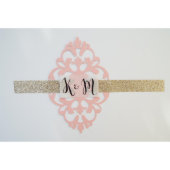 Pink And Gold Floral Wedding Invitation (Top)