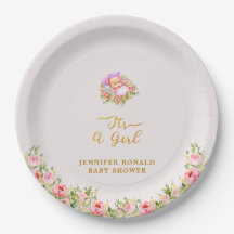 Pink and Gold Flower theme its a girl baby shower