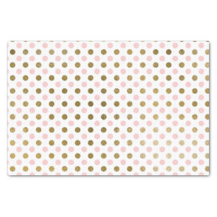 Chic Gold Foil Confetti Light Pink Tissue Paper