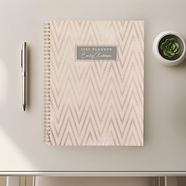 Pink and Gold Geometric Pattern Planner (Creator Uploaded)