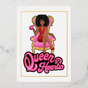 Pink and Gold Girl Birthday Party Foil Invitation