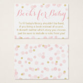 Pink and Gold Glitter Confetti Books For Baby (Front & Back)