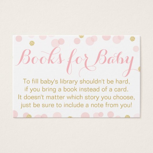 Pink and Gold Glitter Confetti Books For Baby (Front)