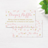 Pink and Gold Glitter Confetti Raffle (Desk)