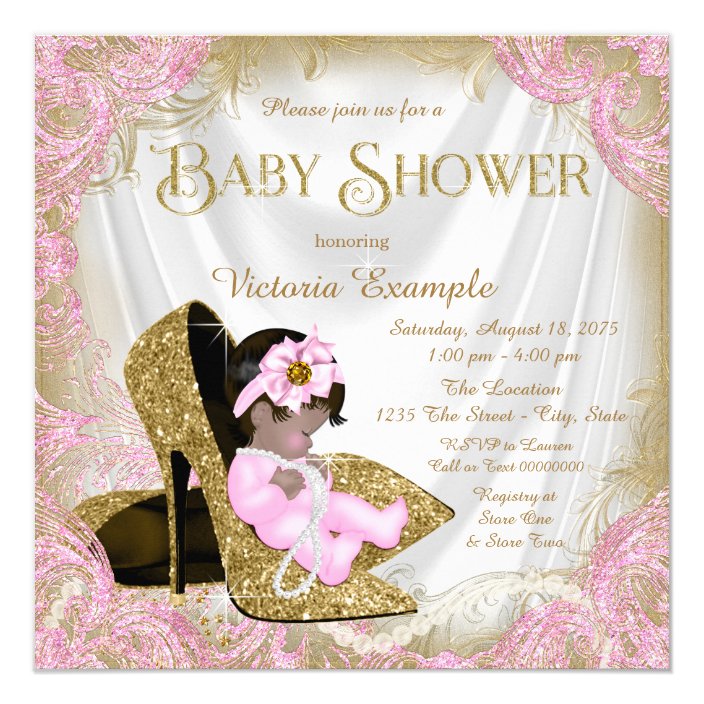pink and gold baby shoes