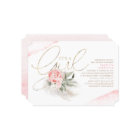 Pink and Gold Its A Girl Floral Boho Baby Shower