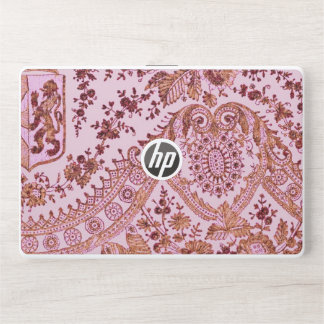 Pink And Gold Lace HP Laptop Skin