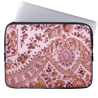 Pink And Gold Lace Laptop Sleeve