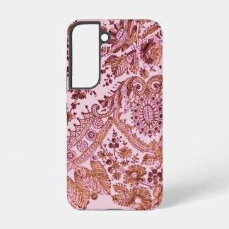 Pink And Gold Lace Samsung Galaxy S22 Case