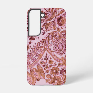 Pink And Gold Lace Samsung Galaxy S22 Case