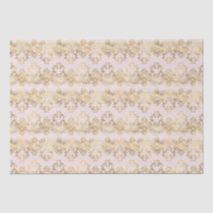 Pink and Gold Lace Tissue Paper