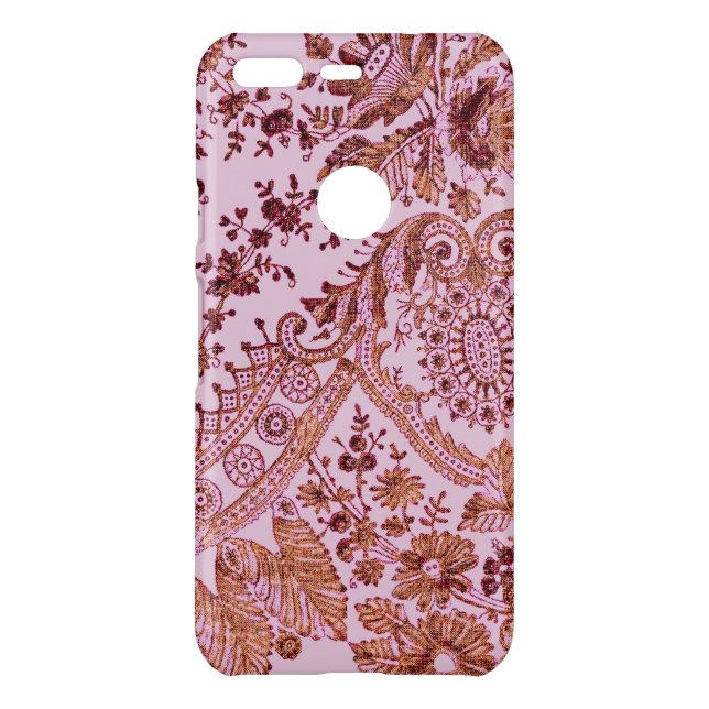 Pink And Gold Lace Uncommon Google Pixel Case (Back)