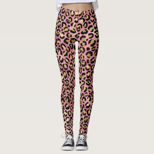 The Curated Closet - Rose Gold Leopard Leggings