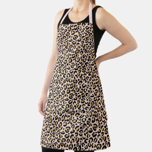 Pink and Gold Leopard Series Design 12 Apron