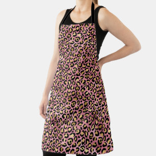 Pink and Gold Leopard Series Design 15 Apron