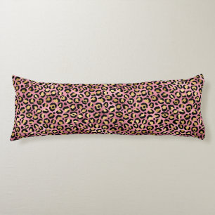 Pink and Gold Leopard Series Design 15 Body Pillow