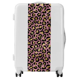 Pink and Gold Leopard Series Design 15 Luggage