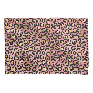 Pink and Gold Leopard Series Design 15 Pillow Case