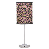 Pink and Gold Leopard Series Design 15 Table Lamp (Back)