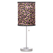 Pink and Gold Leopard Series Design 15 Table Lamp (Left)