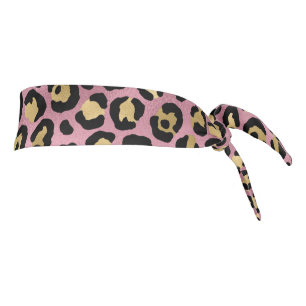 Pink and Gold Leopard Series Design 15 Tie Headband