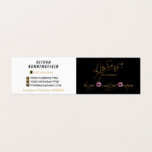 Pink and Gold Lips - Lipsense Business Card (Outside Unfolded)