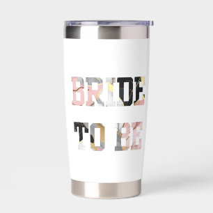 Pink and Gold Marble  Bride to Be Insulated Tumbler