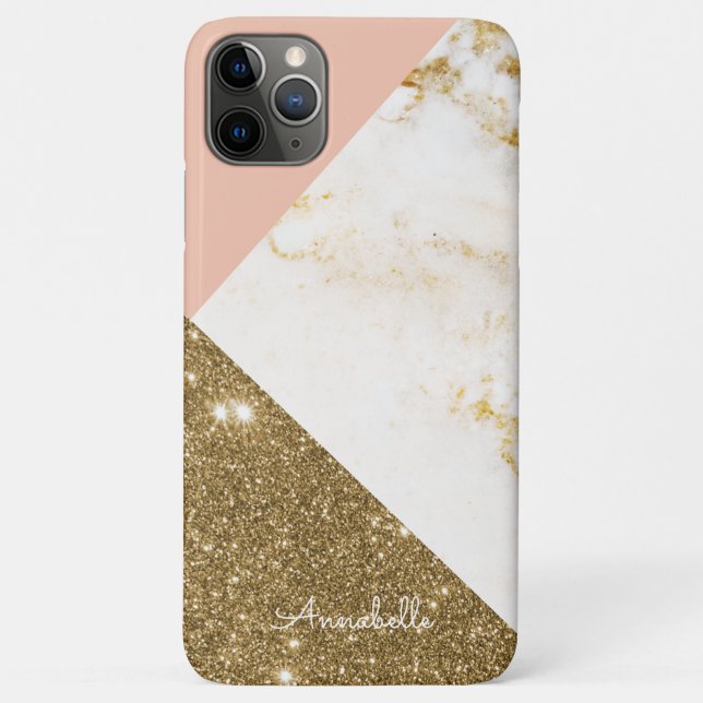 Pink and Gold Marble Theme Case-Mate iPhone Case (Back)