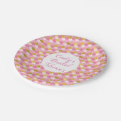 Pink and Gold Mermaid Party Plates (Angled)