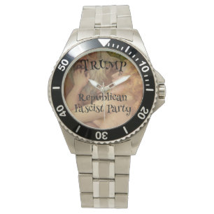 Pink And Gold Mini Sparkling Trump Republican Watch