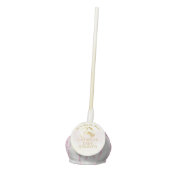 Pink and Gold Over the Moon Baby Shower Cake Pops (Front)
