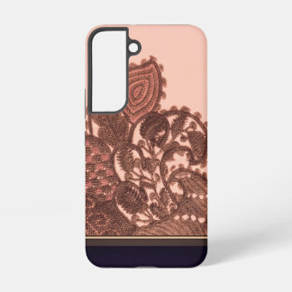 Pink And Gold Paisley Samsung Galaxy S22 Case
