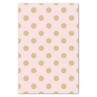 Chic Gold Foil Confetti Light Pink Tissue Paper