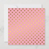 Pink And Gold Polka Dots Birthday Invitation | Zazzle