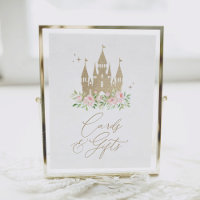 Pink and Gold Princess Birthday Cards and Gifts