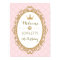 Pink and Gold Princess Birthday Party Welcome Sign