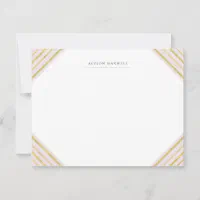 Personalized Pink Monogram Stationery, Women Flat Notecard Set, Colorful  Girl Stationery 