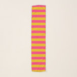 Pink and Gold Stripes Scarf<br><div class="desc">Abstract digital art of pink and gold stripes</div>