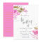 Pink and Gold Tropical Flamingo Wedding Invitation